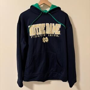 Navy and green Champion Notre Dame Fighting Irish hoodie